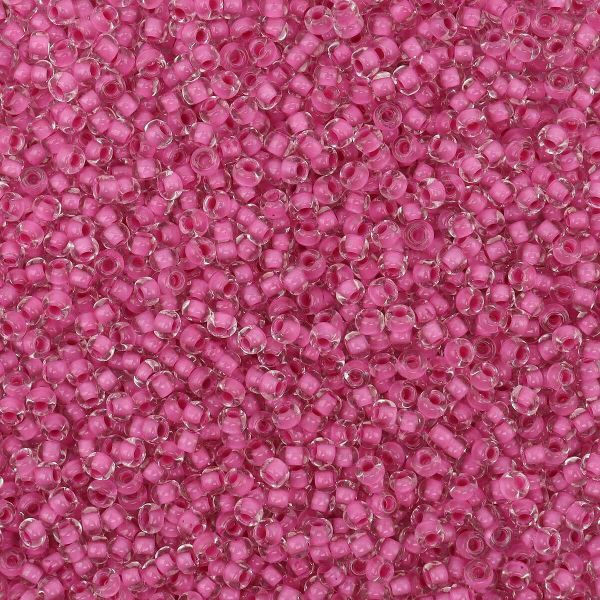 Бисер Preciosa прозрачный с цв. центром 10/0 (2.3 мм), круг.отв, 50г, (38325)