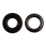 Люверсы металл ⌀_9.0 мм (внутр.), 1000±20 шт, чёрный, покрытие soft-touch, Gamma №24