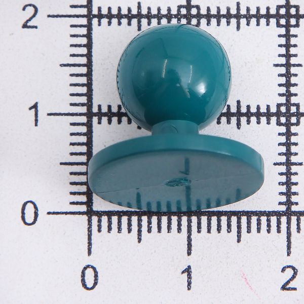 Пуговицы Пукли для поварских курток 12 шт, 10мм (d основания=18мм, h=16мм) (зеленый)