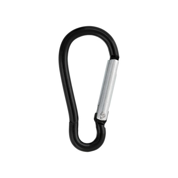 Карабин металл 15.0 мм (46х22 мм), 10 шт, 07 черный, Gamma GH 120/18/10