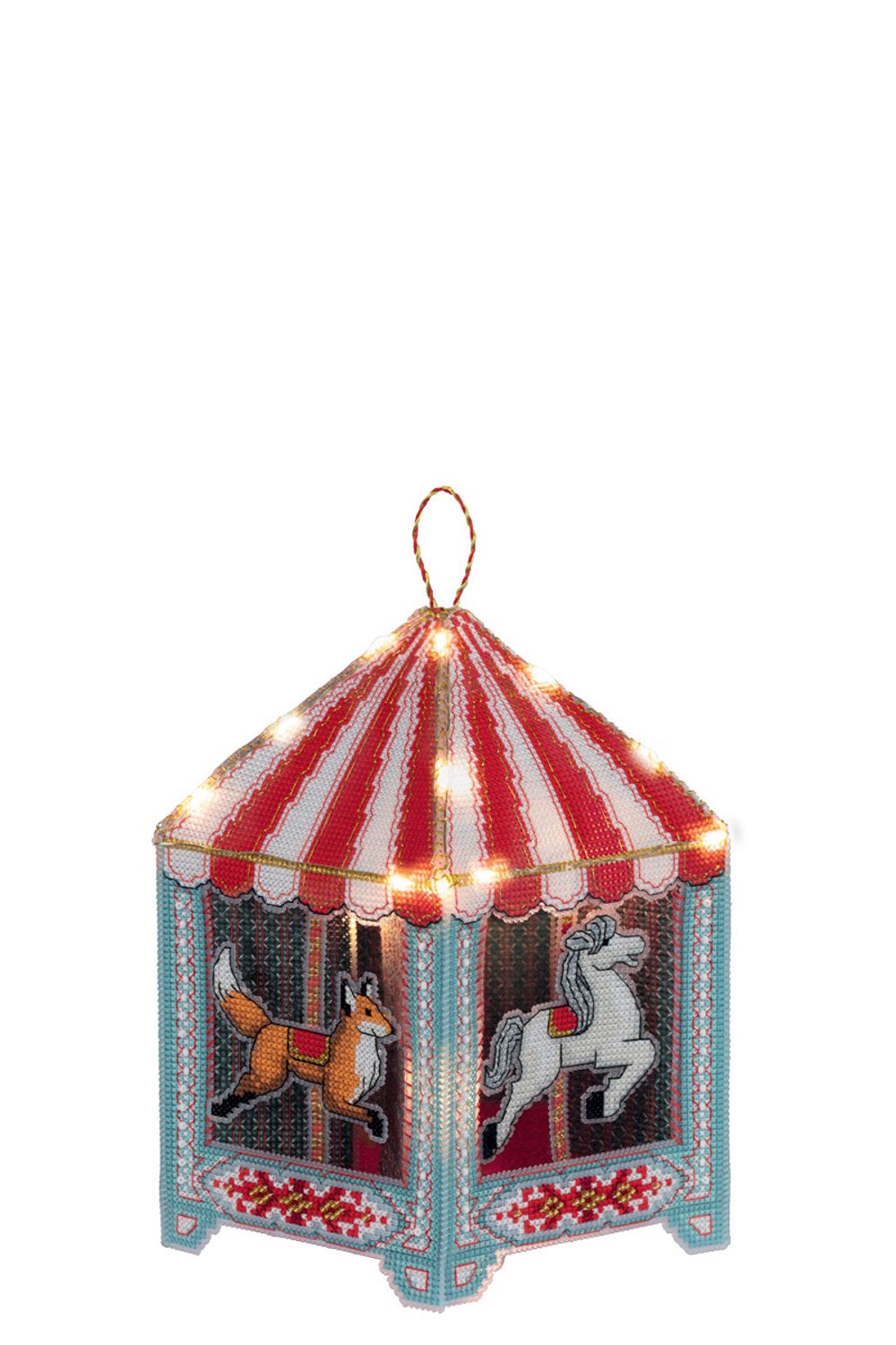 Набор для вышивания нитками Panna, Игрушка. Карусель, 16.5х19 см