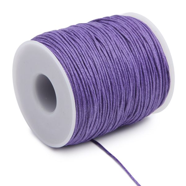 Шнур вощеный ⌀1.0 мм / 100м цветной на катушке 0371-9002 (170 темно-фиолетовый)