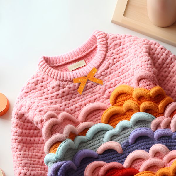 Набор текстильных бантиков, 100 шт, 306 оранжевый, Annet BDR