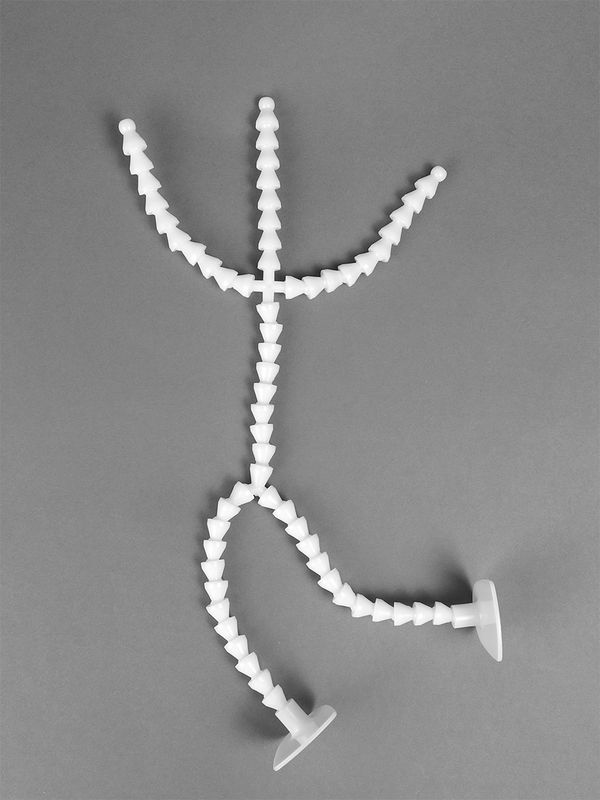 Скелет для кукол и игрушек 35 см, со ступнями ног 10 звеньев - 11 см, ноги 12 звеньев - 13 см