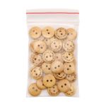 Пуговицы на 2 прокола Handmade 24L (15мм), дерево (Yellow (желтый)), W21, 36 шт