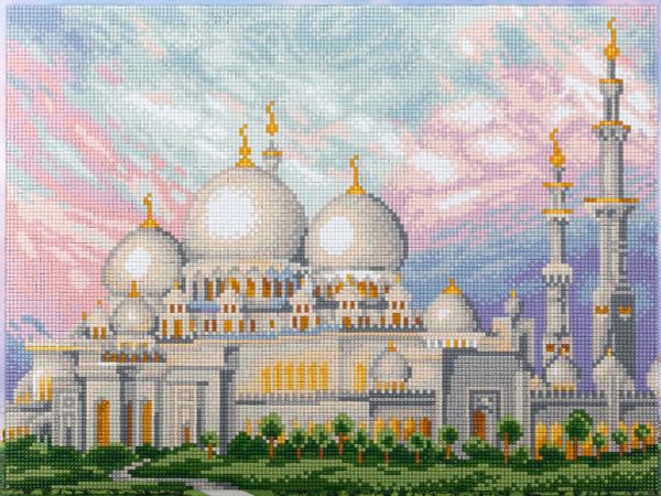 Алмазная (кристальная) мозаика Фрея, Мечеть шейха Зайда, 40х30 см