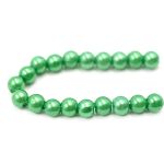 Бусины пластик (жемчуг) ⌀4 мм, 25 г, Astra&Craft, 038 NL зеленый