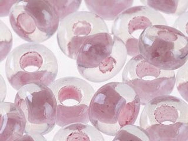 Бисер Preciosa прозрачный, цветной центр и покрытие 10/0 (2.3 мм), 1х50г, цв. 38694