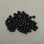 Бусины пластик (перламутр) ⌀6 мм, цв.002 черный, уп.500г (4838 шт), Magic4Hobby
