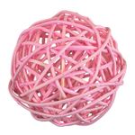 Шары декоративные из ротанга 7 см, 6 шт, №02 св. розовый, Blumentag BRF-7