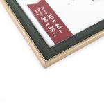 Рамка для картины (фото) пластик с оргстеклом 30х40 см, зеленый, Gamma ПРК-23