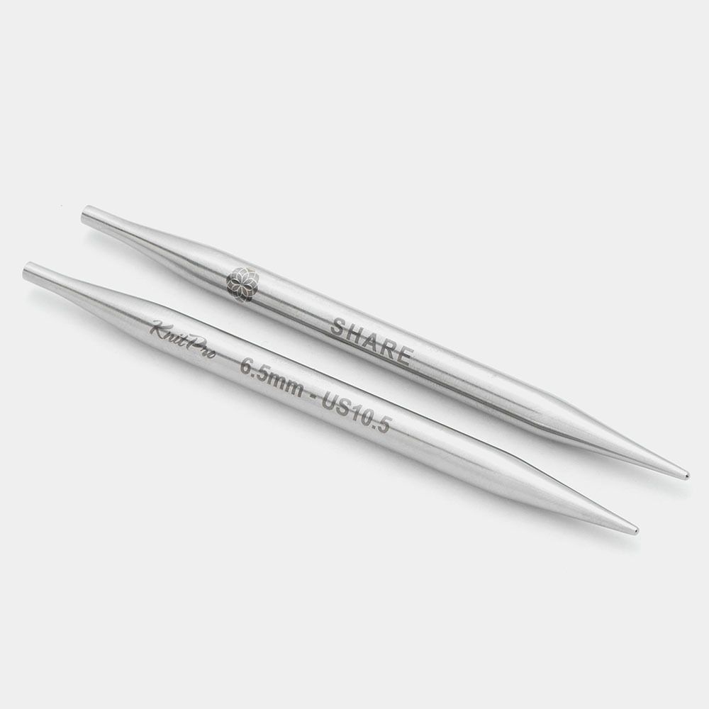 Спицы съемные Knit Pro Mindful 3,5 мм / 13 см, нержавеющая сталь, серебристый, 2 шт, 36153