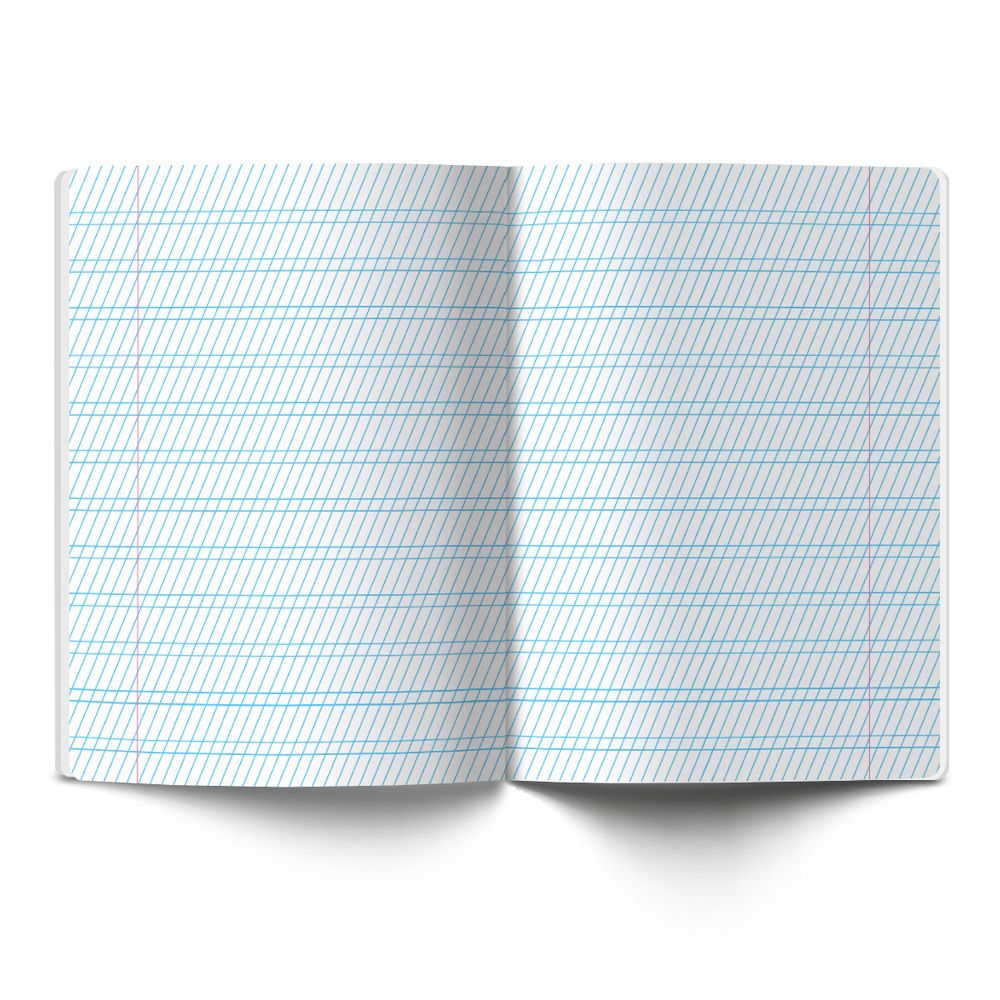 Тетрадь ученическая школьная Классная A5+ 12 л. на скобе 65 г/м², белизна 100%, 25 шт, частая косая линия, 000289 Зеленая, Светоч 12ТСК5_1_1_6