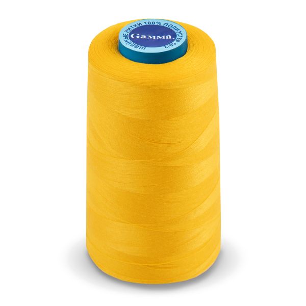 Нитки универсальные Gamma 50/2, 4570 м (5000 ярд) / 1 кат., 139 т.золотистый
