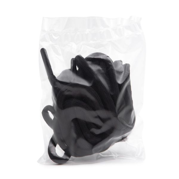 Шнурки круглые с металлическим наконечником 4.0 мм / 150 см, 1 пара (2 шт), черный, 6220-0133