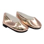 Туфли для куклы Металлик, 7см, цв. золотой, MISU-4
