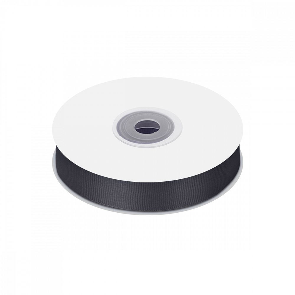 Лента репсовая (в рубчик) 20.0 мм цв. 077 т.серый уп.22.86м (±1м)