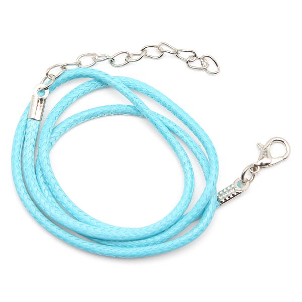 Шнур вощеный с замком, 2мм, 45см. Astra&Craft (41 голубой), 4AR343
