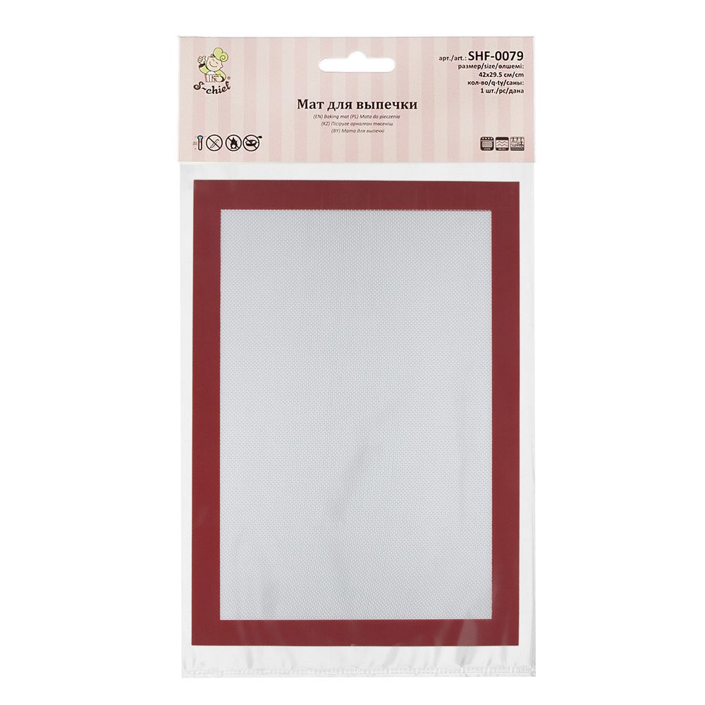 Мат для выпечки 29.5х42 см, 1 шт, S-Chief SHF-0079