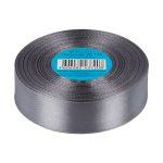 Лента атласная 1-сторонняя 25.0 мм / 33±2 метра, 126 серый, Gamma