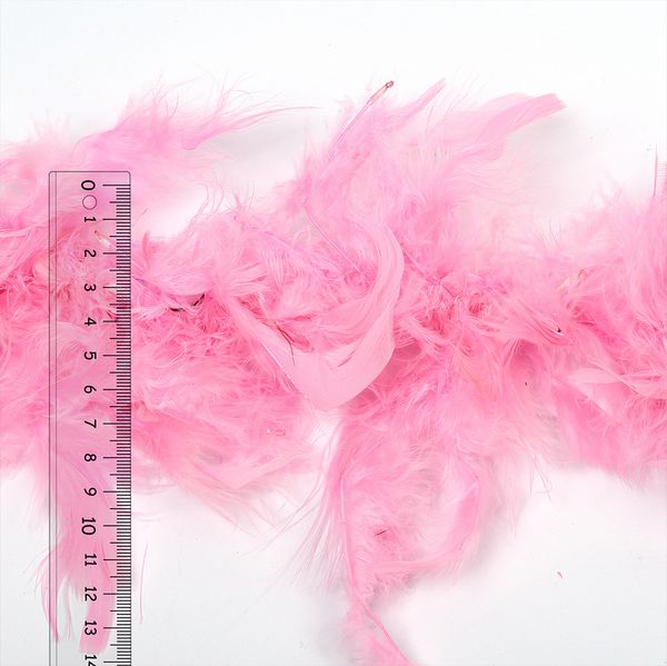 Боа из перьев 2 метра, 50±3 г, розовый