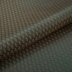 Ткань подкладочная (таффета) с рисунком 96 г/м², 100х145 см, 063 коричнево- черный (ромб), Gamma JTR