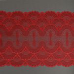 Кружево эластичное (стрейч) 8034 195мм цв.SD163 красный, 3м, Kruzhevo