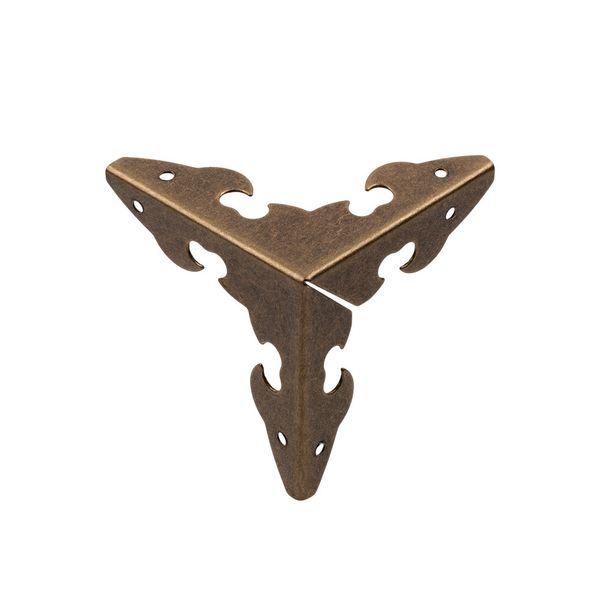 Уголок для шкатулок 3х3 см, 20 шт, 02 бронза, Mr.Carving