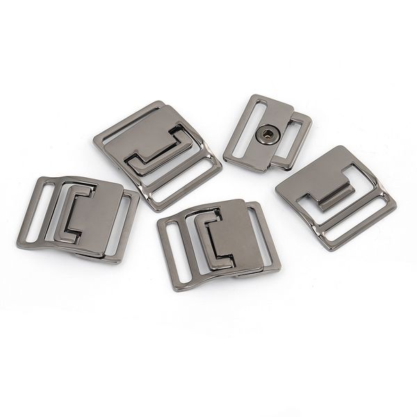 Пряжка под резинку металл 30.0 мм, арт.TBY.1525 44х37.0 мм, цв. чер.никель уп. 5 шт