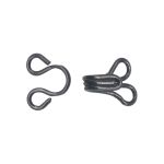 Крючки пришивные 15х8 мм, №2, 24 шт, оксид 0305-4001