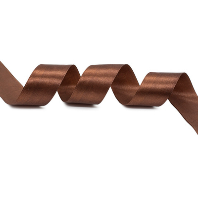 Лента атласная 1-сторонняя 38.0 мм / 22.86±1 метров, 078 т.коричневый, Globus