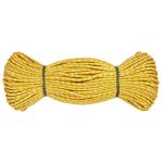 Шнур отделочный плетеный ⌀4.0 мм / 30 метров, желтый/серебро, С954Г7