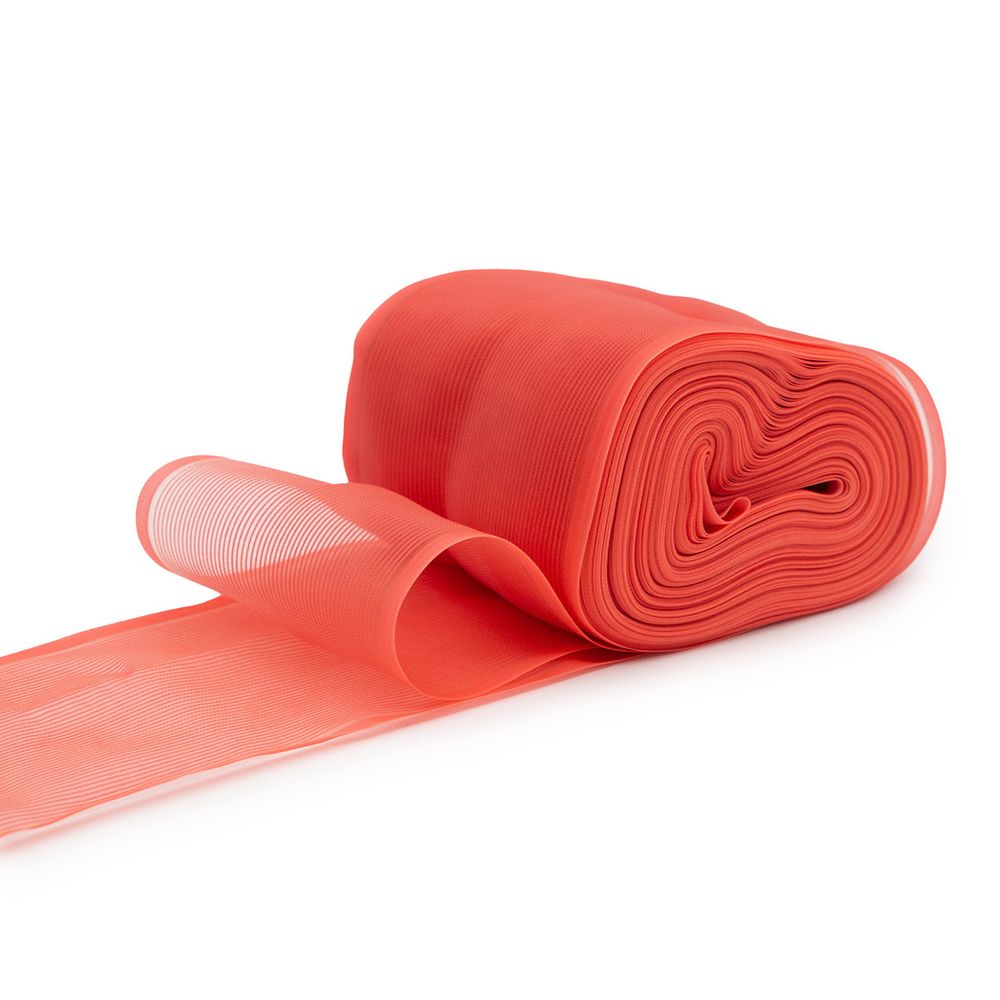 Лента для бантов (капрон) _8 см, 25 м (коралл) С3501