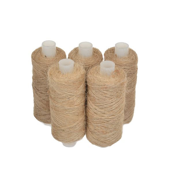 Нитки джутовые Д1 суровый 5 катушек 100м