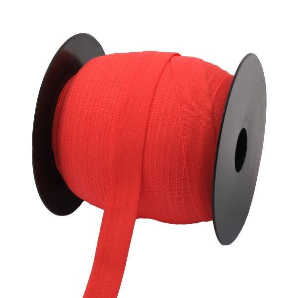 Резинка бельевая (окантовочная) 15.0 мм / 50 метров, тканая, красный, ML124015