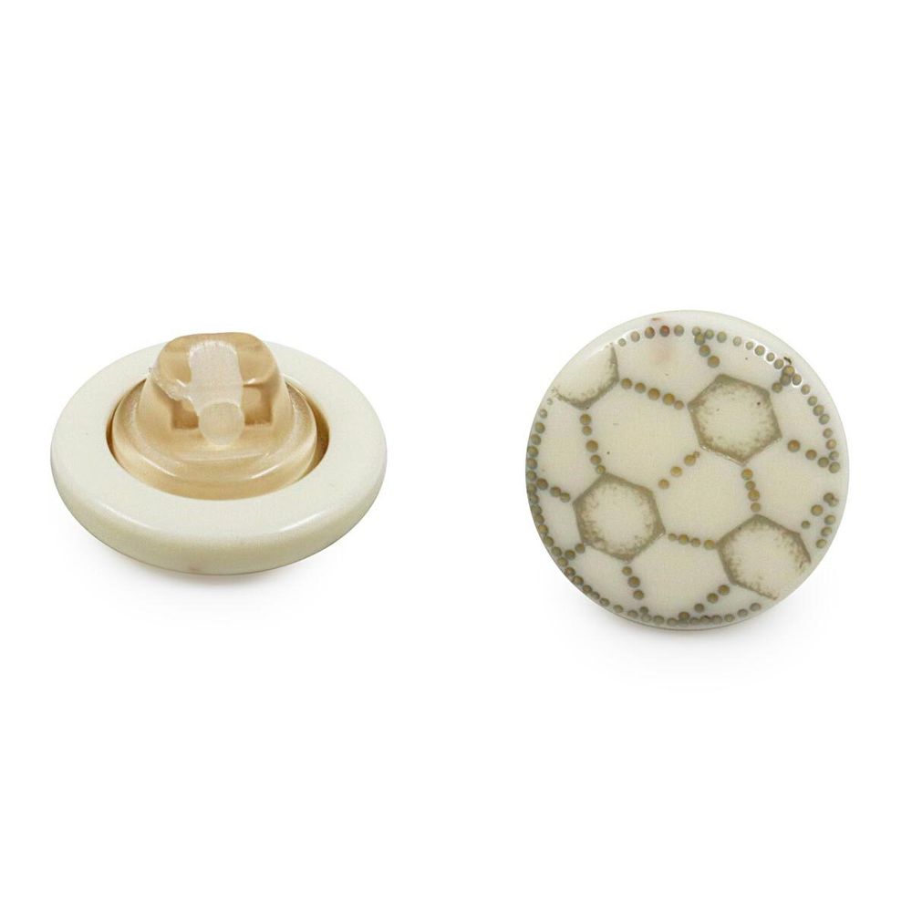 Пуговицы на ножке (3.01-1097-15) Мяч (черно-белый), Б65, 50 шт