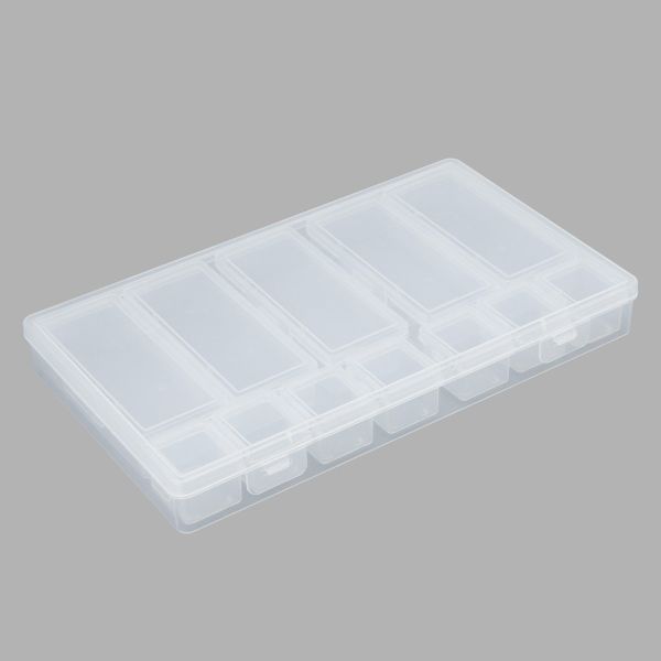 Контейнер для хранения мелочей 25х15х3.1 см, 12 штук ассорти в боксе