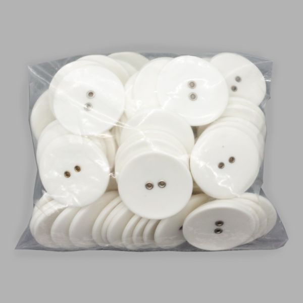 Пуговицы 2 прокола 54L (34мм) (White (белый)), 72 шт