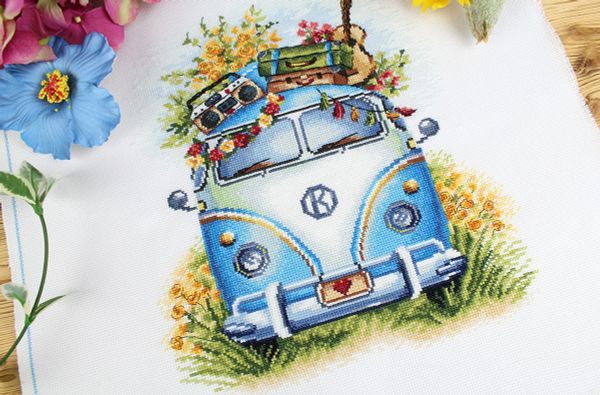 Набор для вышивания нитками МП Студия НВ-875, Музыка путешествий, 27х23 см