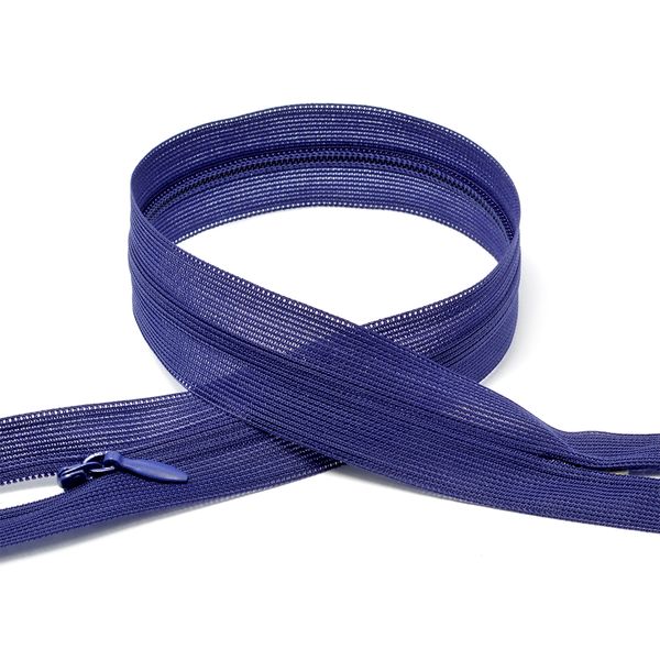 Молния потайная (скрытая) Т3 (3 мм) 1 зам., н/раз., 50 см, цв.F195 фиолетовый уп.10 шт