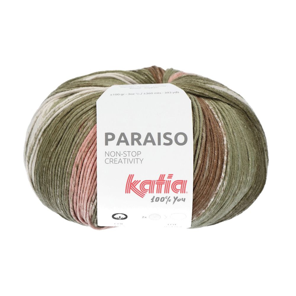 Пряжа Katia (Катя) Paraiso / уп.6 мот. по 100 г, 360 м, 2306-1 /TOS/