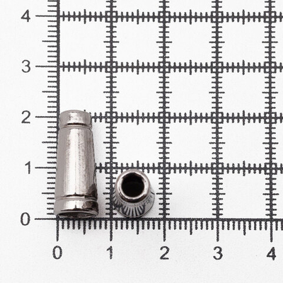 Наконечник для шнура металл колокол 20 мм (чер.никель), 20 шт