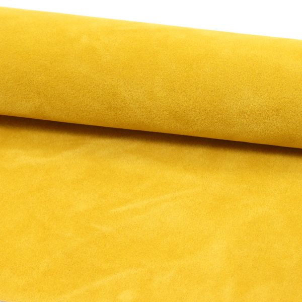 Замша искусственная двухсторонняя, 20х30см, 2 листа, 22975 горчичный, 194 г/м²