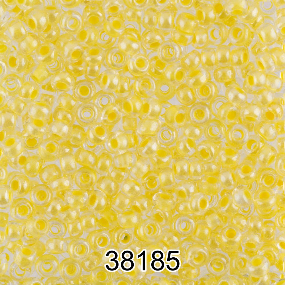 Бисер Preciosa 10/0 (2.3 мм), 500 г, 38185 (Ф520) желтый