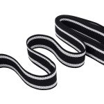 Стропа (ременная лента) 30 мм / 3 метра, [25 г/пог.м], с принтом 2-сторонняя, 1233 черный/белый, 3Al361