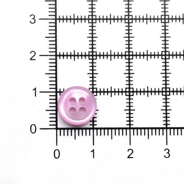 Пуговицы 4 прокола 17L (10,5мм), пластик (col.10 сиреневый), 72 шт, CN 2801