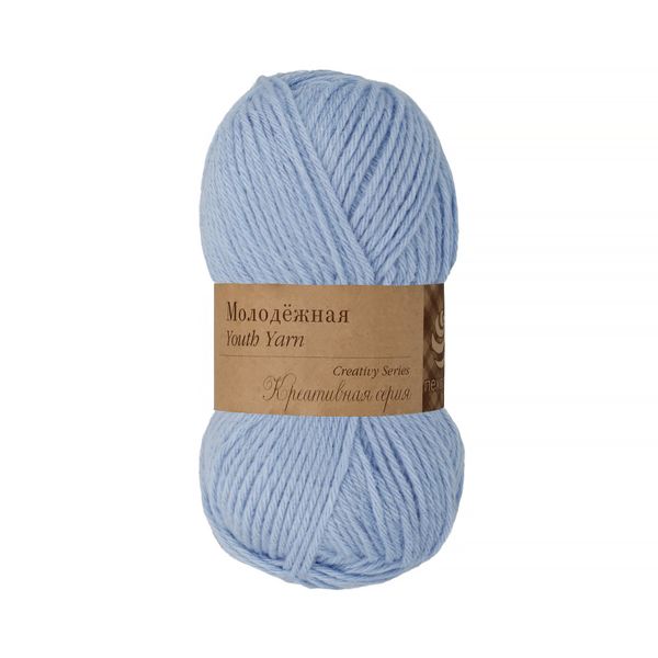 Пряжа Пехорка Молодежная / уп.5 мот. по 100 г, 280 м, цв.005 голубой