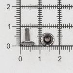 Хольнитены двухсторонние ⌀7 мм, h=6-7 мм, сталь, New Star №33, цв.чер.никель, ≈100 шт