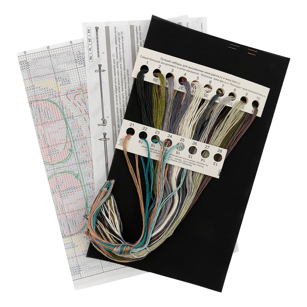 Набор для вышивания нитками Panna, Меломан Стенли, 22.5х18 см