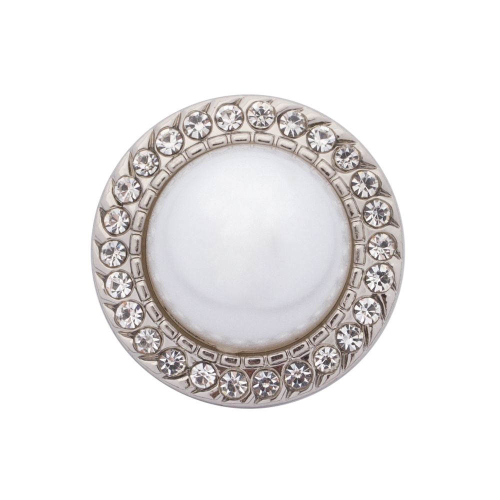 Пуговицы на ножке 32L=20 мм, металл, Silver (серебристый), 10 шт, MP15